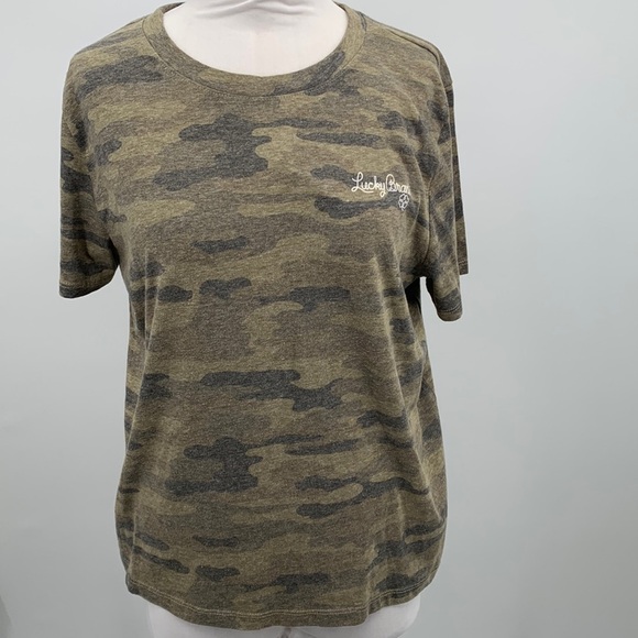 Lucky Brand Camouflage Short Sleeve Tee Size XL - Picture 1 of 6